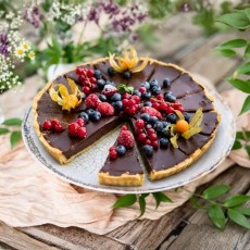 Tarta cu ganache de ciocolata